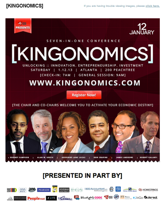 Kingonomics Header & Sponsors